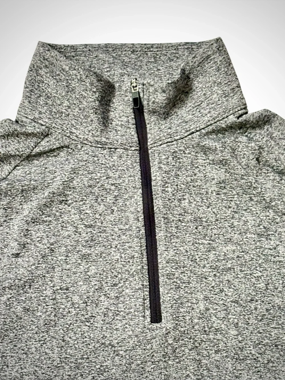 Lululemon Mens Half Zip Pullover Heathered Gray Activewear Long Sleeve Top M EUC